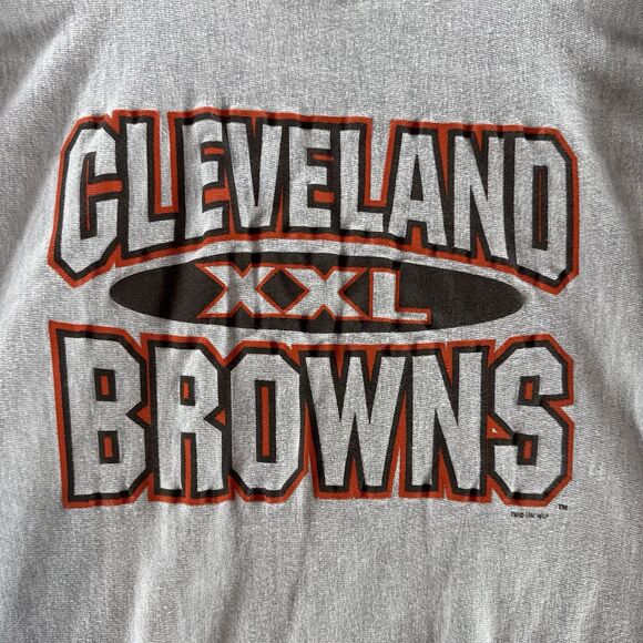 Vintage 90s Cleveland Browns Sweatshirt Mens Large Gray Champion‎ Reverse Weave - Picture 2 of 14